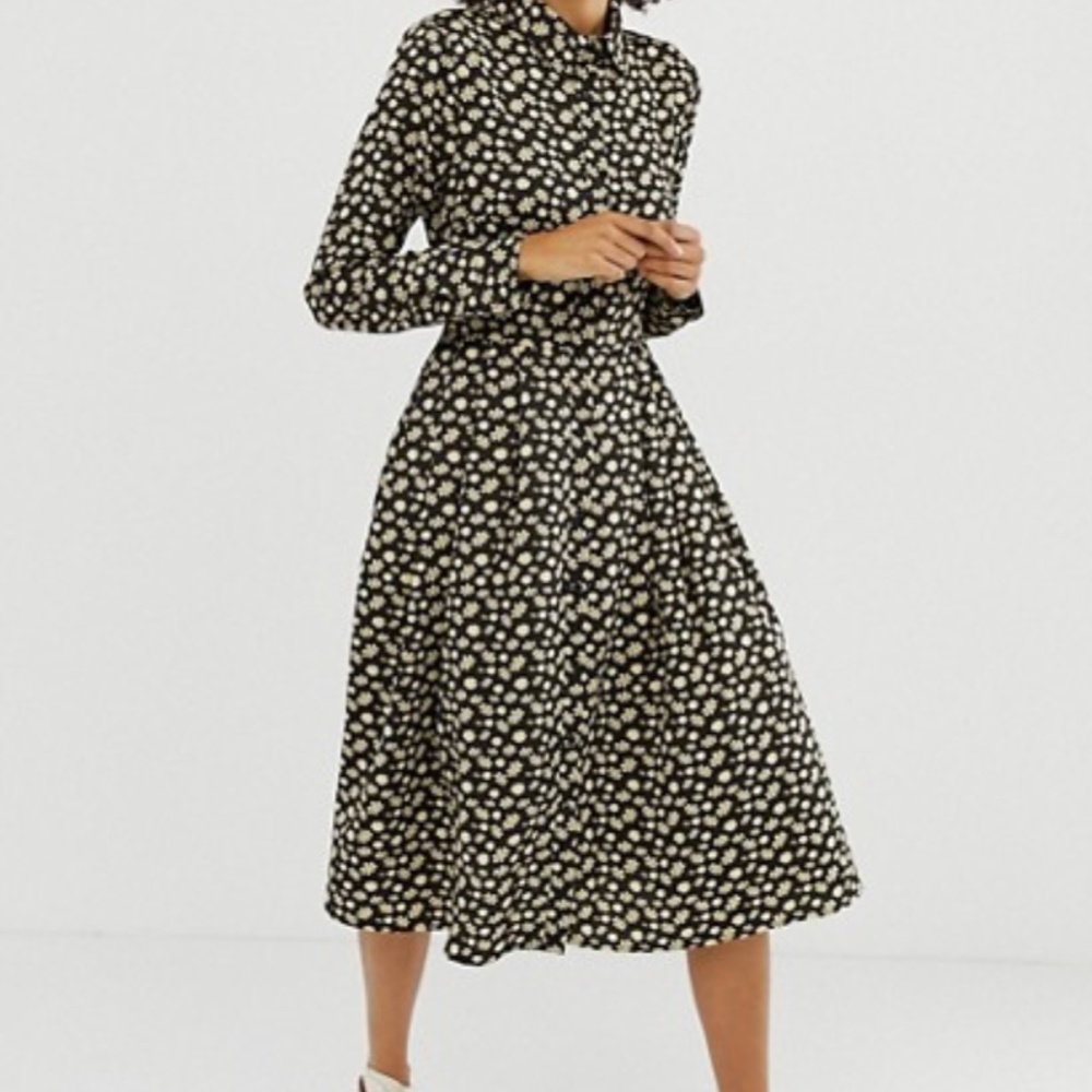 Midi shirt dress